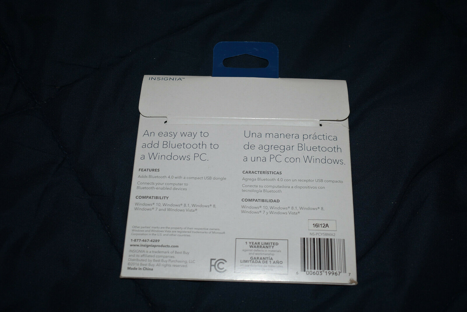 insignia bluetooth adapter windows 8.1